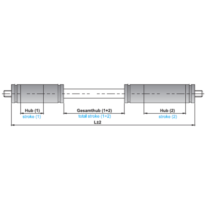 Gasdruckfeder Doppelhub - Aditech